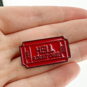 Ticket To Hell Soft Enamel Pin